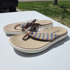 Hey Dude Julie Sandals Size 11 Women’s Tan Orange Teal Blue